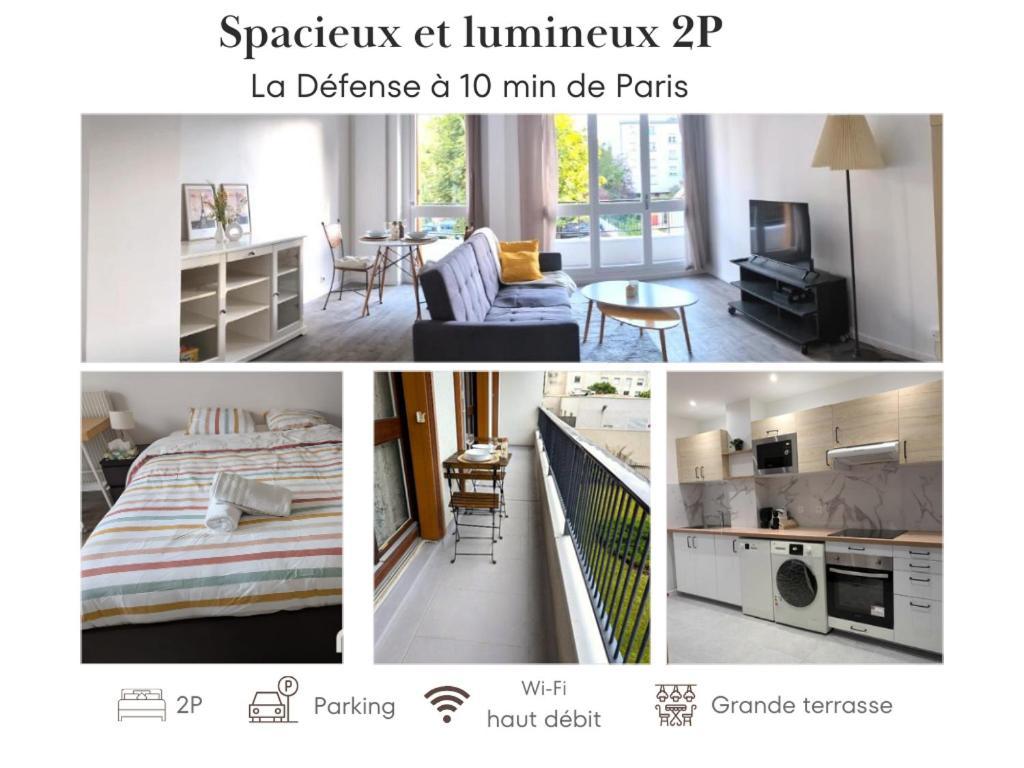 Evasion La Defense - Balcon & Wi-Fi, A 10 Min De Paris Apartamento Courbevoie Exterior foto